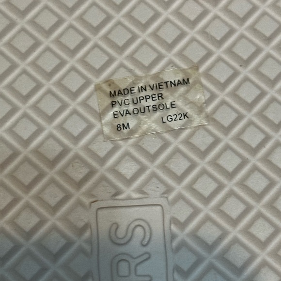 Michael Kors Mk Flip Flop Pvc Jet Set Pink Gold Logo Sandals Us 8 - NWOT - Picture 4 of 4